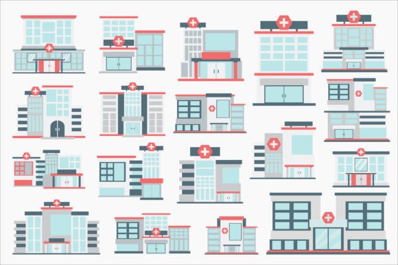 Hospital Building Medical Collection Graphics