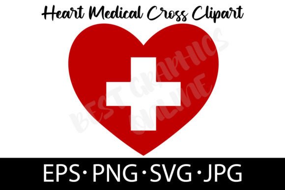 Medical Heart Red Cross Svg Hospital Graphics