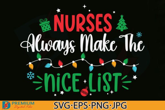 Nurse Christmas SVG: Graphics for T-Shirt Designs