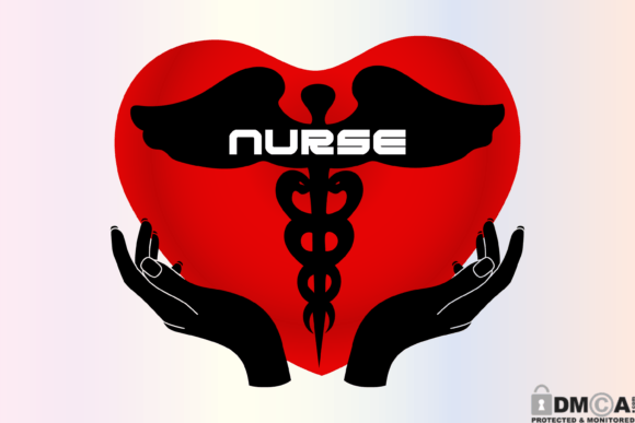 Nurse Heart Healthcare Svg Png: Graphics & Print Templates