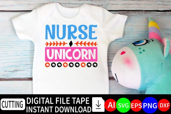 Nurse Unicorn Graphics for T-Shirt Designs