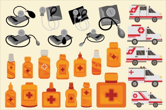 Orange Medical Collection Graphics