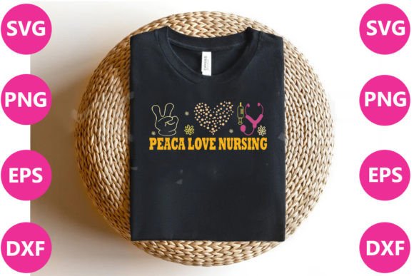 PEACA LOVE NURSING - Nurse Retro Svg Graphics