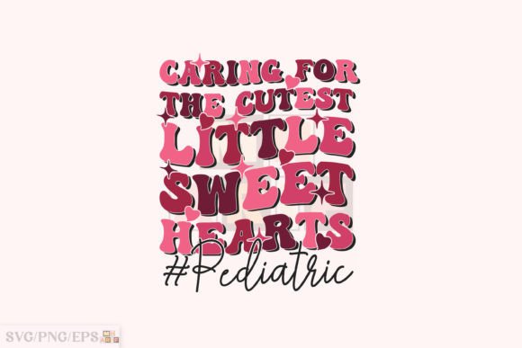 Retro Pediatric Nurse Valentine SVG PNG Graphics