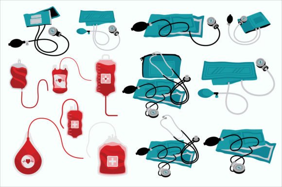 Set of Medical Collection Graphics and Illustrations