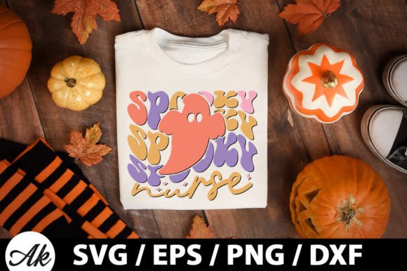 Spooky Nurse Retro SVG for Graphic Design
